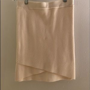 Zara Knit Cream Skirt